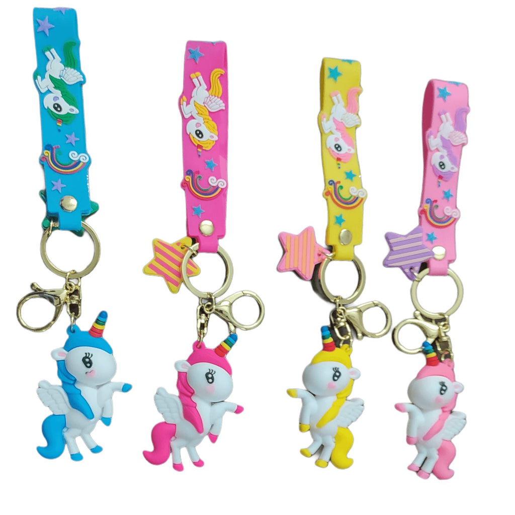 Cute Unicorn Silicone key chain/ Bag accessory/ Car decor ( Single Piece) Keychain KidosPark