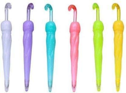 Designer Umbrella Shaped Multicoloured Pencils - Pack of 3 stationery KidosPark