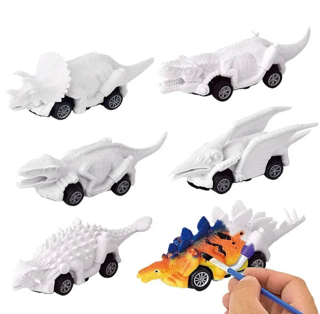Dino-Car Creative Paint Kit: Unleash Imaginative Racing Fun! Kidospark