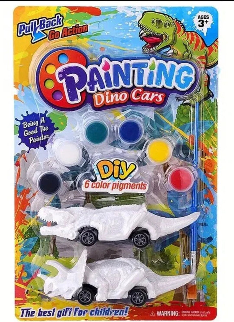 Dino-Car Creative Paint Kit: Unleash Imaginative Racing Fun! Kidospark