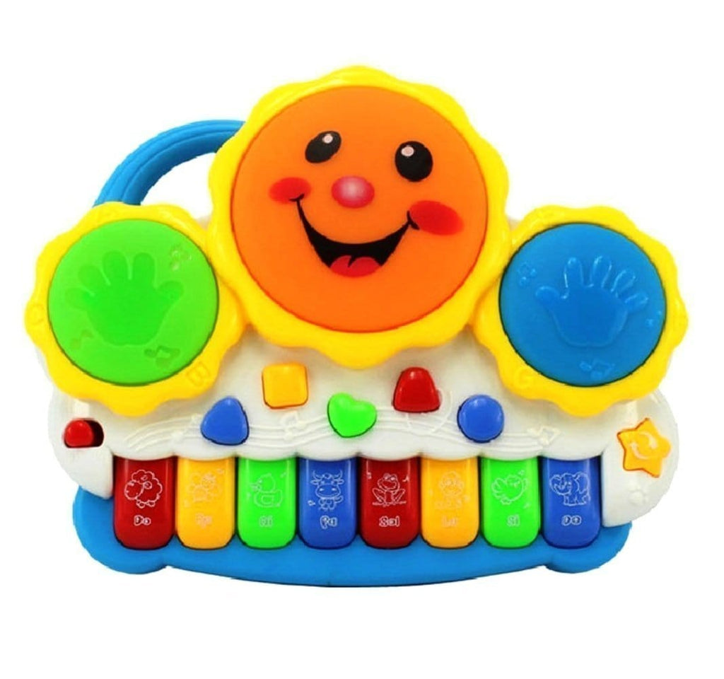 Drum Keyboard and Piano Musical Toy for Kids with Flashing Lights and Sounds Musical toy KidosPark