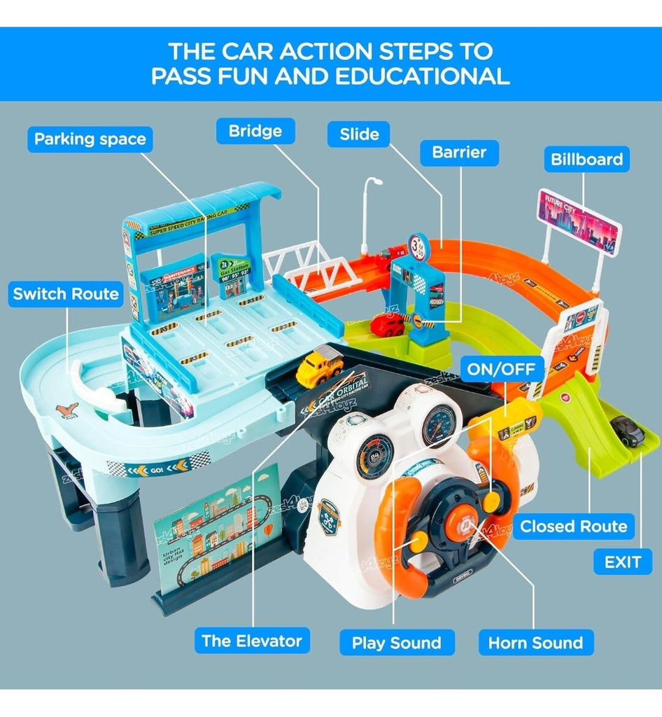 Dynamic Dual Mode Track Vehicle Set - Safe, Educational, and Interactive Fun Cars and Car Tracks KidosPark