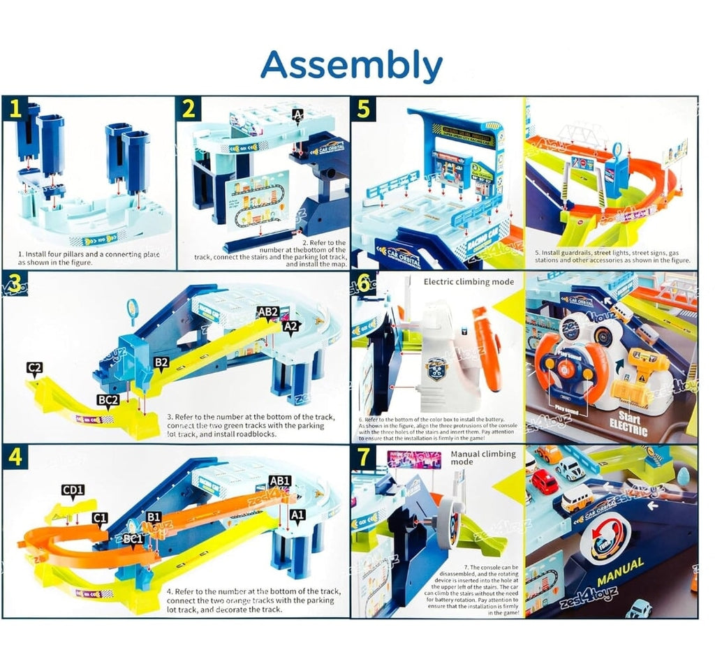 Dynamic Dual Mode Track Vehicle Set - Safe, Educational, and Interactive Fun Cars and Car Tracks KidosPark