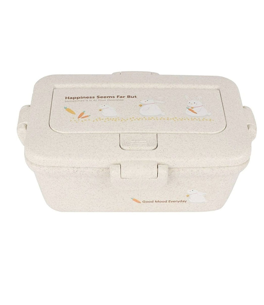 Eco friendly Wheat straw lunch box with a spoon,fork, small box and a phone stand lunch box KidosPark