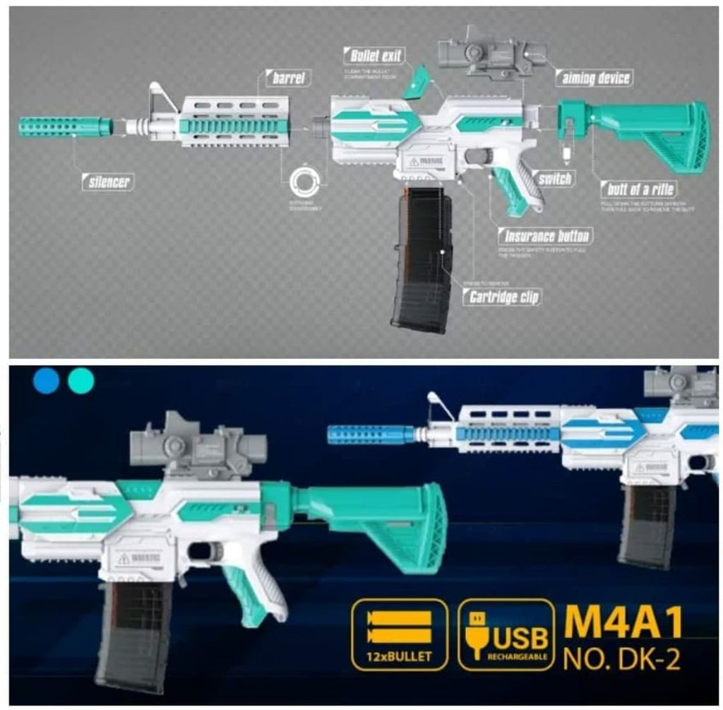 Electric Buster AK47 Automatic Toy Gun Submachine Gun Rifle - Ultimate Fun for Kids Toy KidosPark
