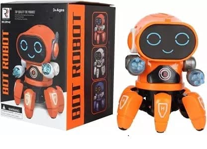 Electric Robot Colorful Music Flashing Lights Dance Toy for Kids musical toy KidosPark