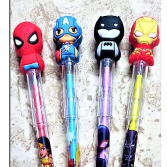 Empower Your Writing: Pack of 4 Amazing Superhero Pencils, No-Sharpening Needed! stationery KidosPark