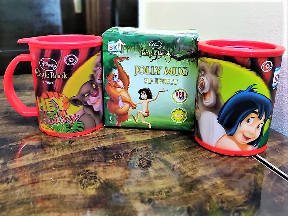 Enchanting 3D Jungle Book Characters Mugs with Lid for Kids - Ideal Gift Item tableware KidosPark