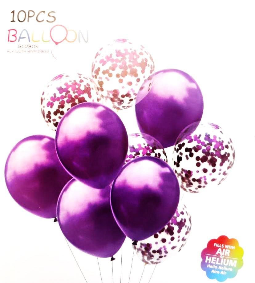 Enchanting Amethyst: 10-Piece Latex Balloon Set for Exquisite Celebrations Balloons KidosPark