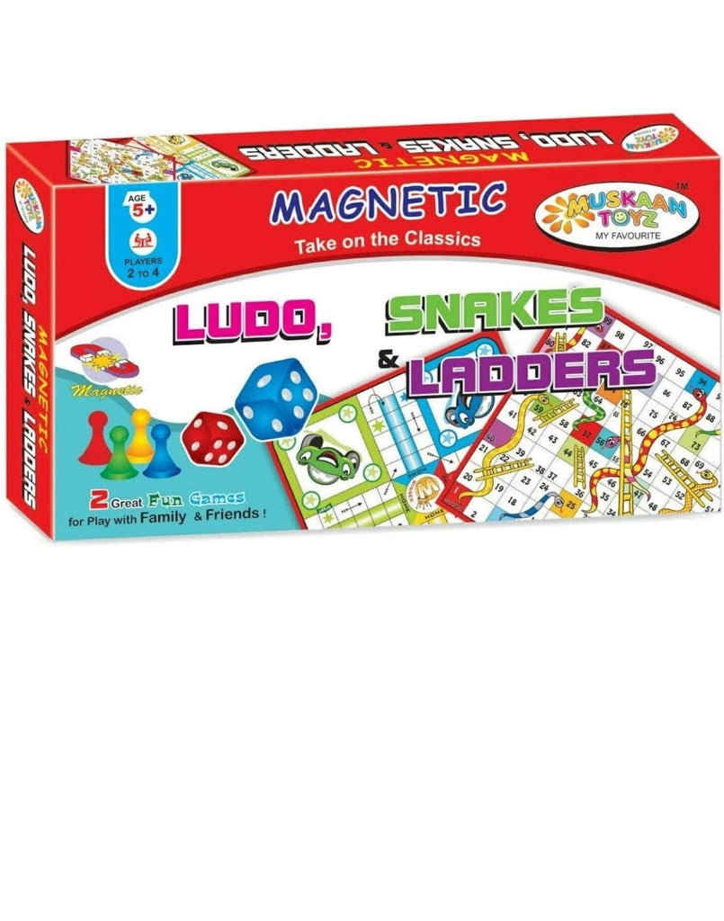 Enhance Cognitive Skills with Magnetic Ludo and Snake and Ladders - A Fun-Filled Family Game Board Game KidosPark