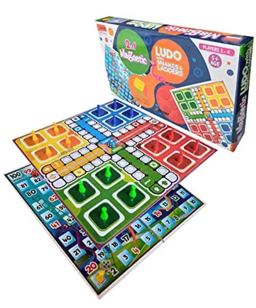 Enhance Cognitive Skills with Magnetic Ludo and Snake and Ladders - A Fun-Filled Family Game Board Game KidosPark