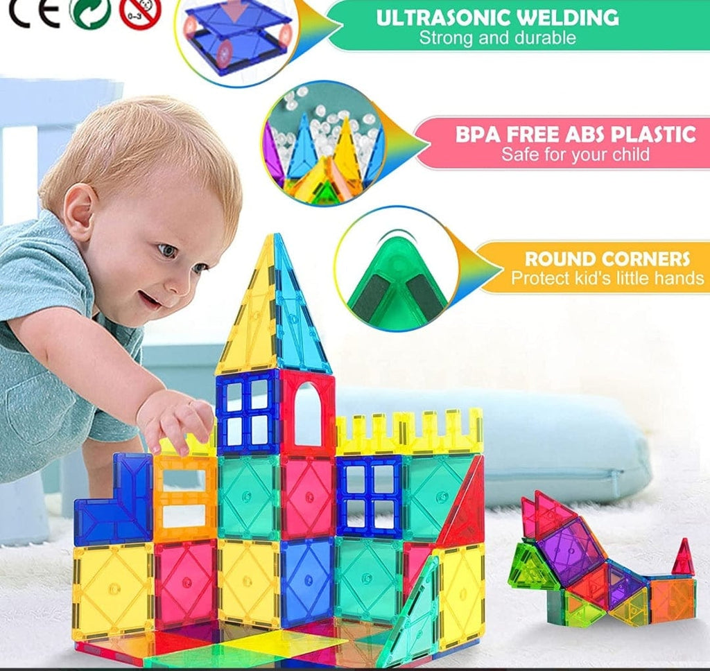 Enhance Creativity and Imagination with 30-Piece Magnetic Building Blocks Set blocks KidosPark