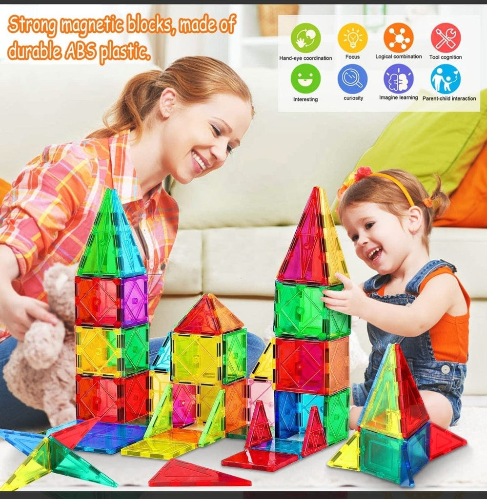 Enhance Creativity and Imagination with 30-Piece Magnetic Building Blocks Set blocks KidosPark