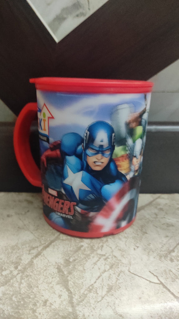 Explore Adventure: 3D Avengers Character Mugs with Lid for Kids - 350ml Capacity tableware KidosPark