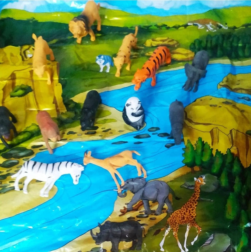 Explore and Learn with Big Size Animal Figure Set - Educational Wildlife Toys Role play toys KidosPark