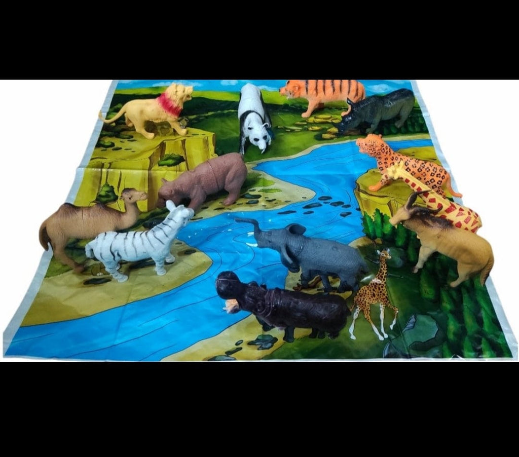 Explore and Learn with Big Size Animal Figure Set - Educational Wildlife Toys Role play toys KidosPark