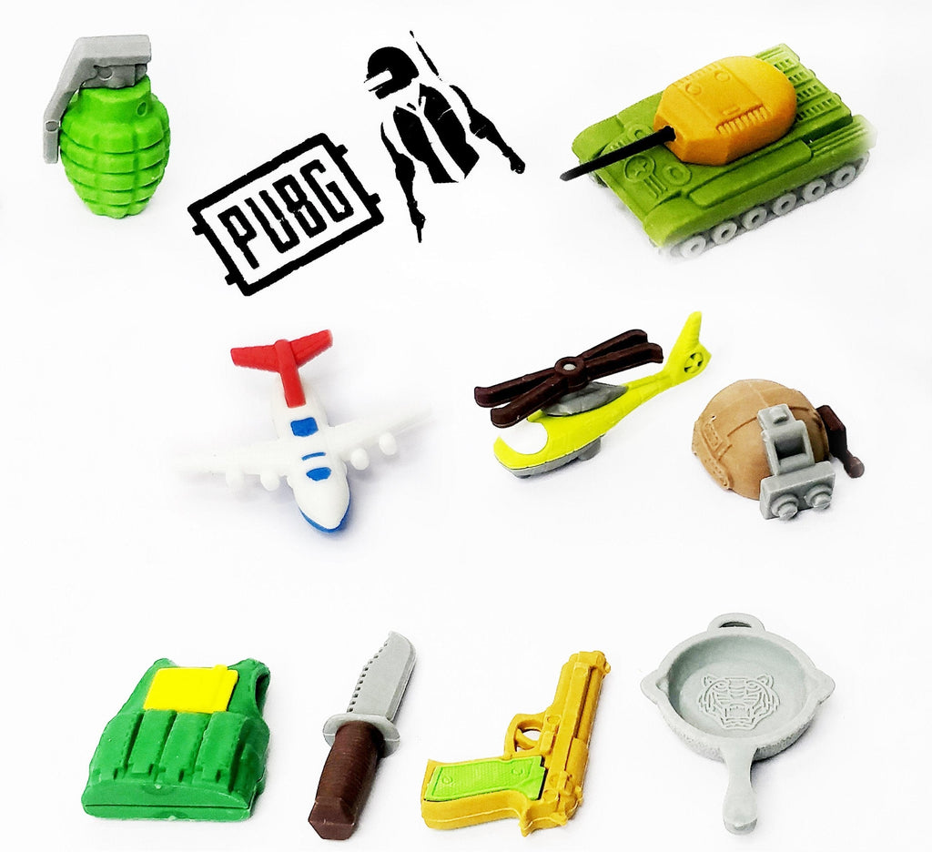 Fancy Military Themed Erasers Pack for Kids - Pack of 2 stationery KidosPark