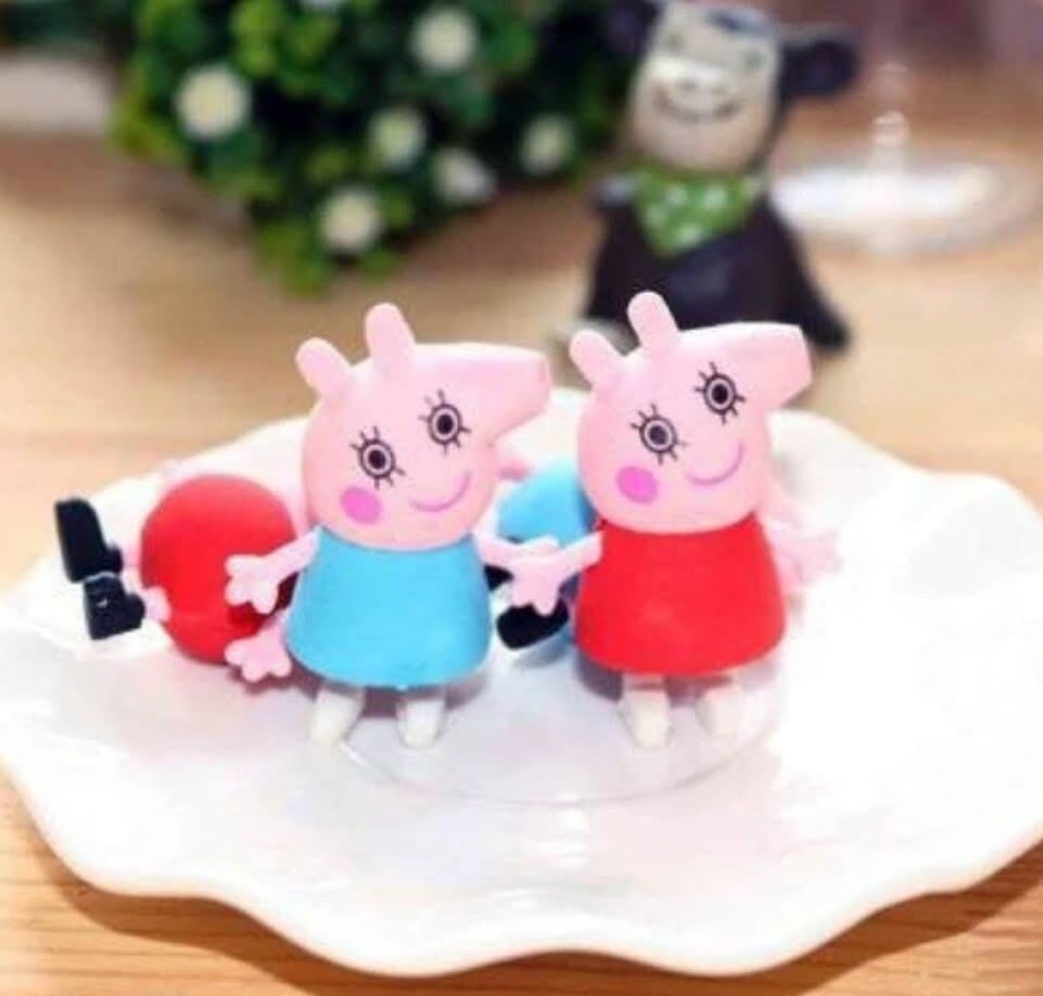 Fancy Peppa pig erasers for kids - 2 pieces stationery KidosPark