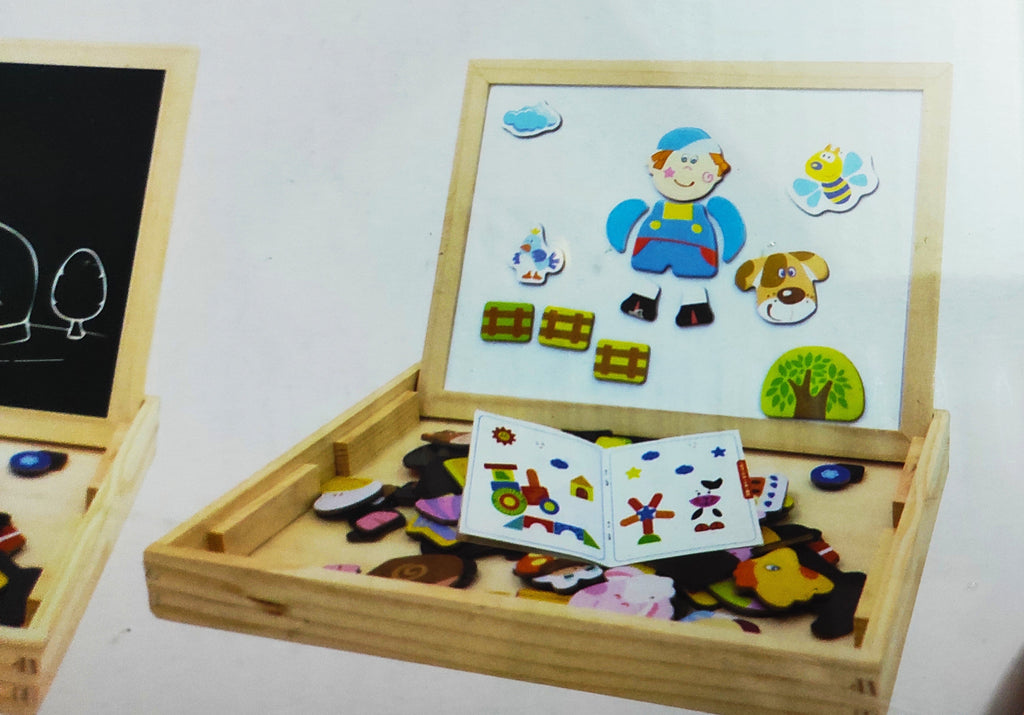 Farm Spells Wooden animal puzzle magnetic board game Board Game KidosPark