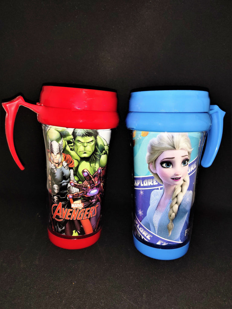 Favorite Disney characters Coffee mugs with Lid for Kids - 400ml (Single Piece) tableware KidosPark