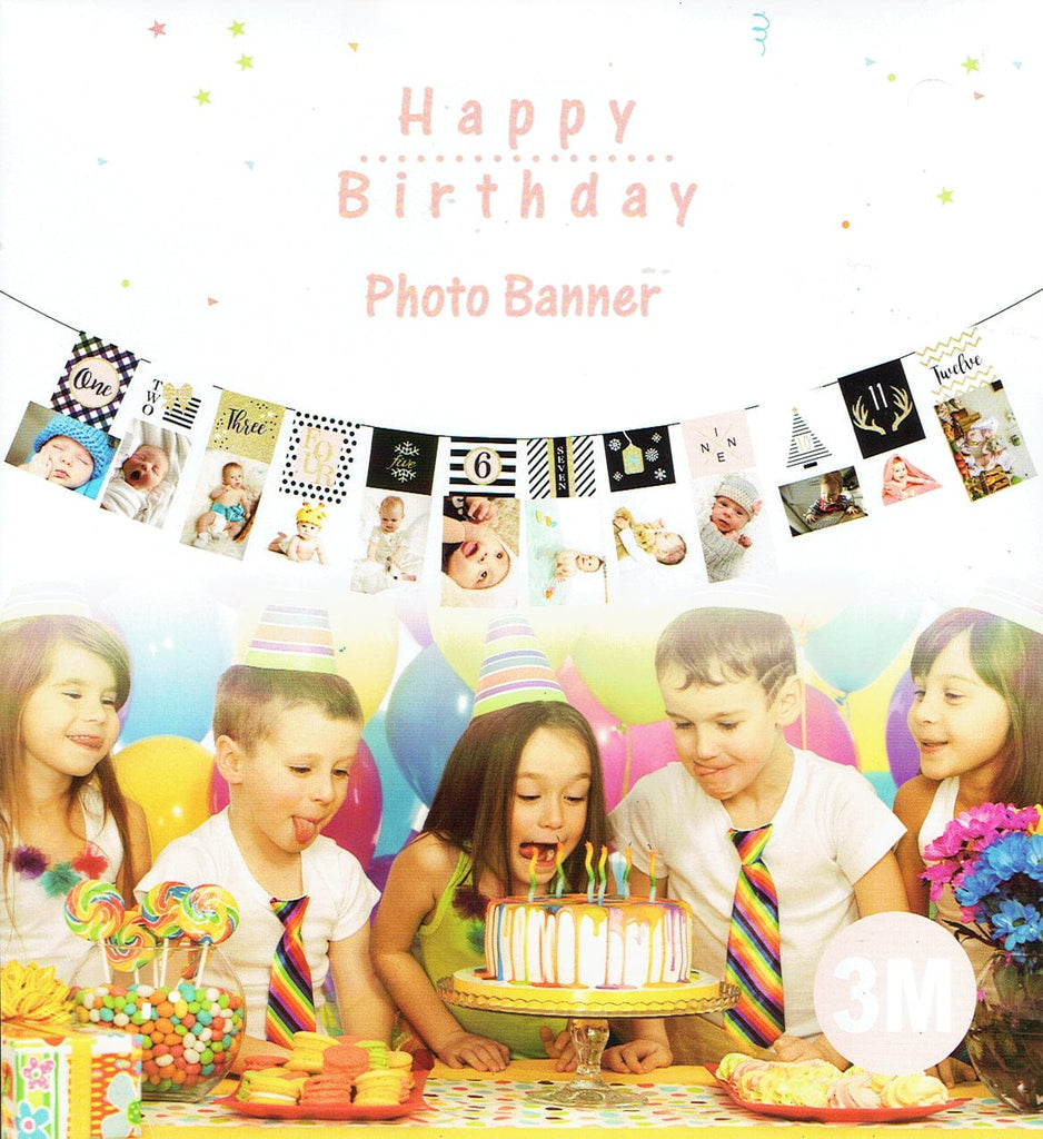 First birthday photo banner Picture Frame KidosPark