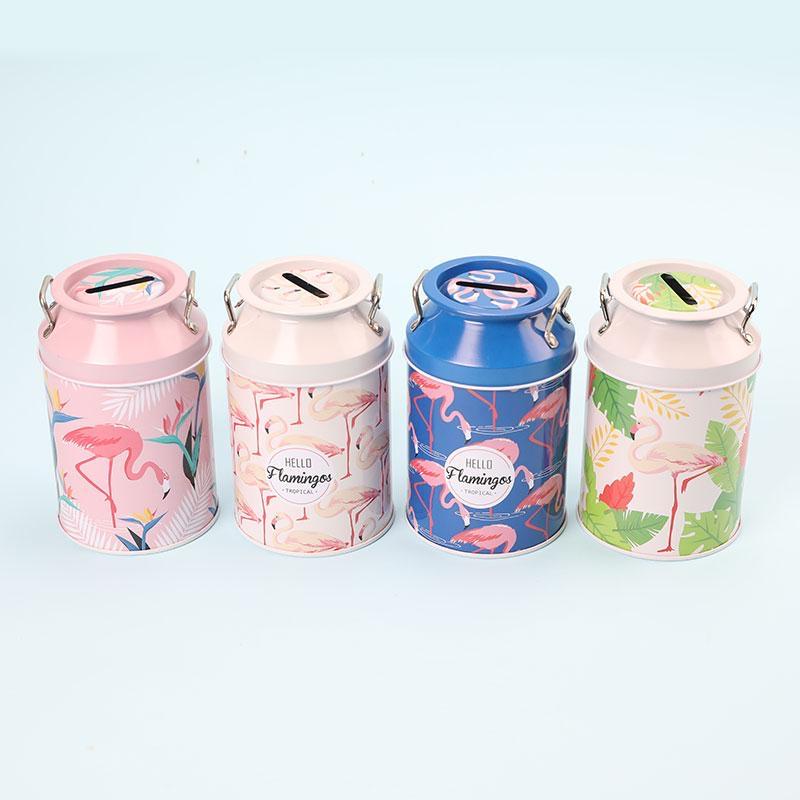 Flamingo design tin piggy banks Piggy Bank KidosPark