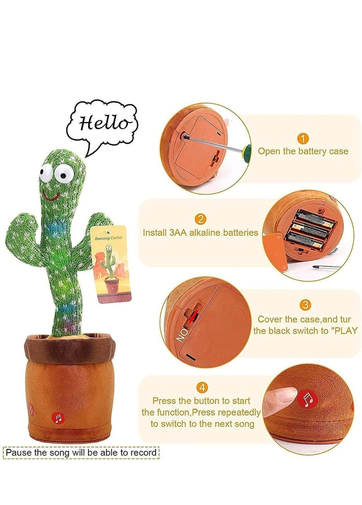 Funny Dancing,Singing and Talk back musical cactus toy Dolls and Doll houses KidosPark