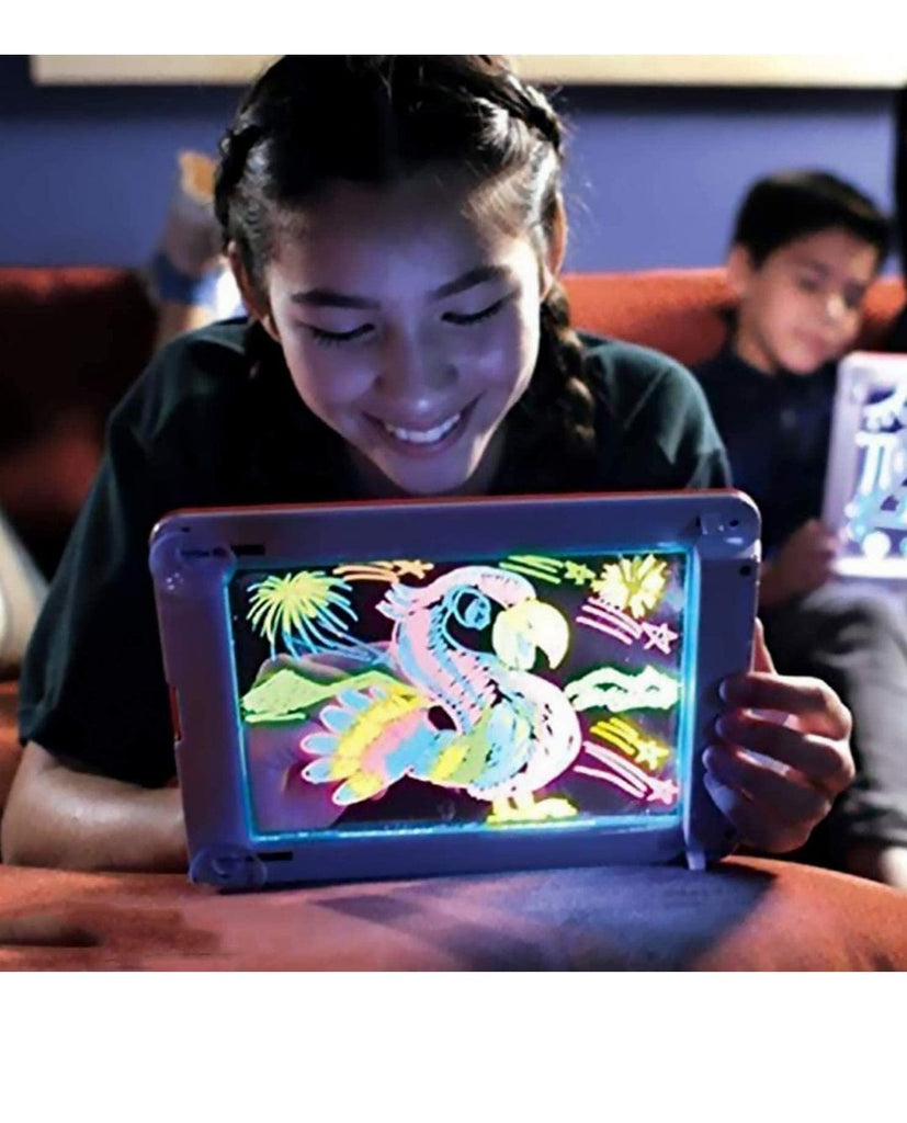 Glowing Drawing Fun: 30 Activity Sheets with 6 Neon Pens for Kids' Creative Adventures Art and Crafts KidosPark