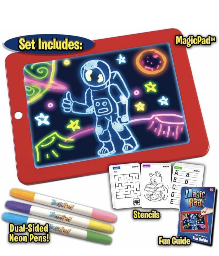 Glowing Drawing Fun: 30 Activity Sheets with 6 Neon Pens for Kids' Creative Adventures Art and Crafts KidosPark