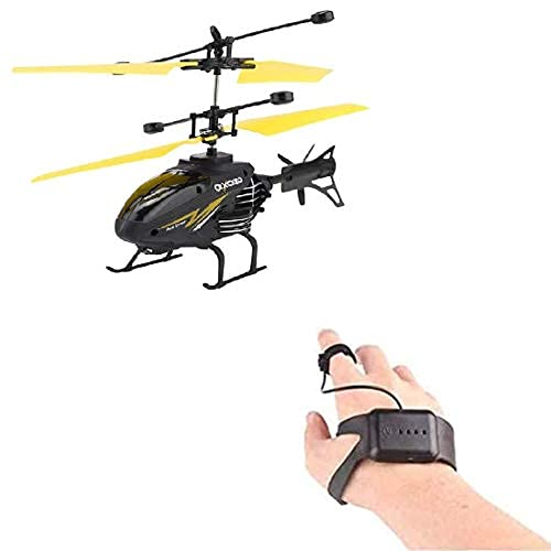 Hand watch controlled Induction Flying Helicopter Toy with remote Flying Toys KidosPark