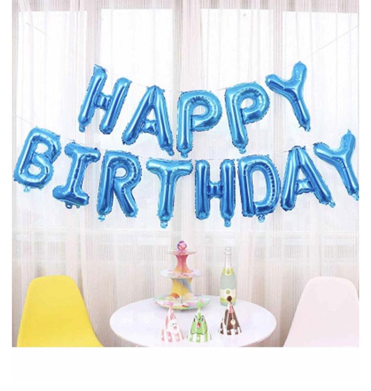 Happy Birthday Foil Balloons for Party - Blue Balloons KidosPark