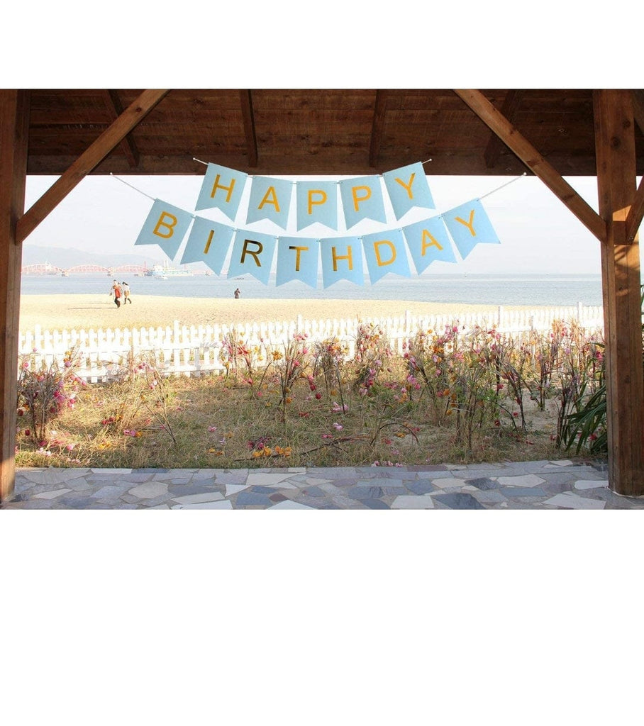 Happy Birthday Glitter banner - Blue bannner KidosPark