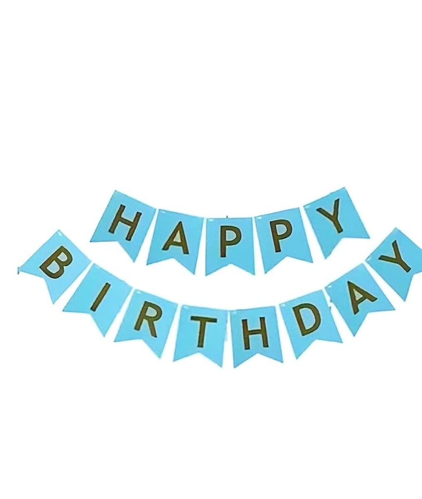 Happy Birthday Glitter banner - Blue bannner KidosPark