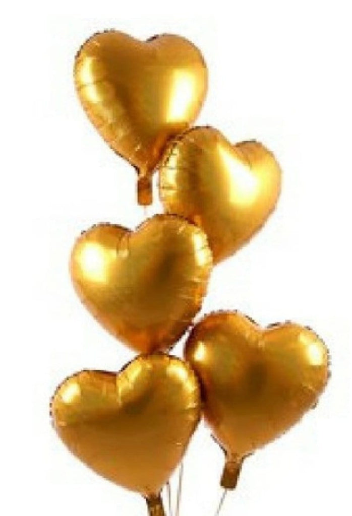 Heart shaped foil big balloon set of 5 Balloons KidosPark