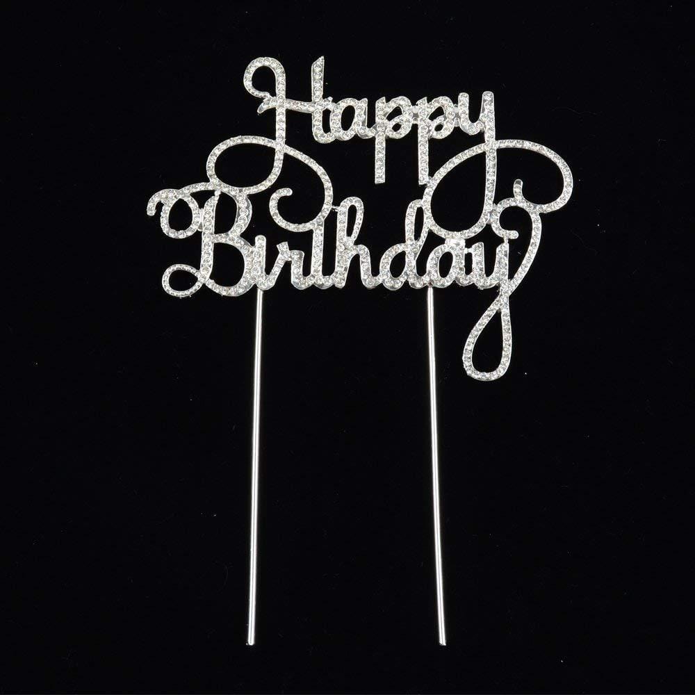 Heavy sparkling metal Happy Birthday Cake Topper Cake Topper KidosPark