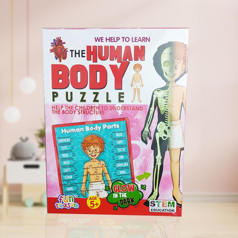 Human Body Puzzle, Glow in the dark Educational toy KidosPark