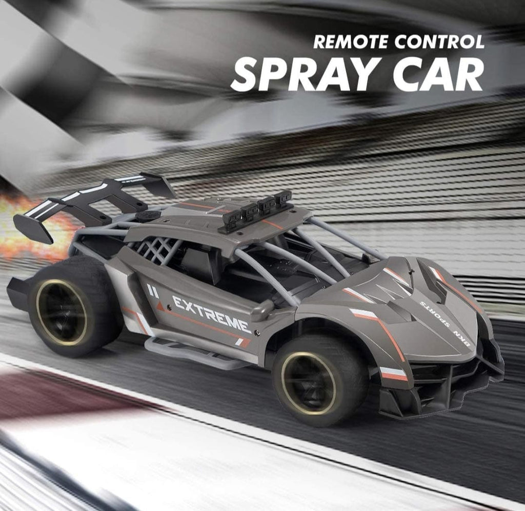 Ignite Adventure with Our LED-Lit Remote Controlled Car Toy - 5 Lightning Modes, Fog Stream Action, and High-Speed Motor! Remote controlled Toys KidosPark