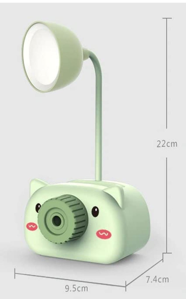 Kid's Delight: Rechargeable Mini LED Table Lamp with In-Built Sharpener and Pen/Pencil Holder Lamp KidosPark