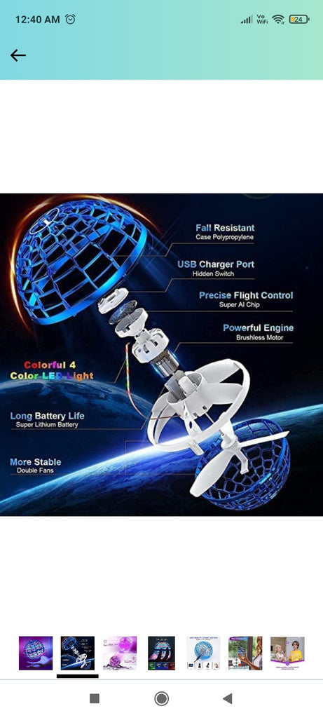Magic Boomerang UFO flying ball with gyratory technology Flying Toys KidosPark