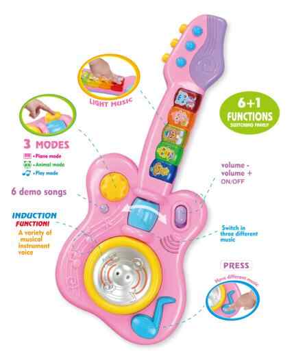 Magic Guitar induction musical instrument for kids Musical toy KidosPark