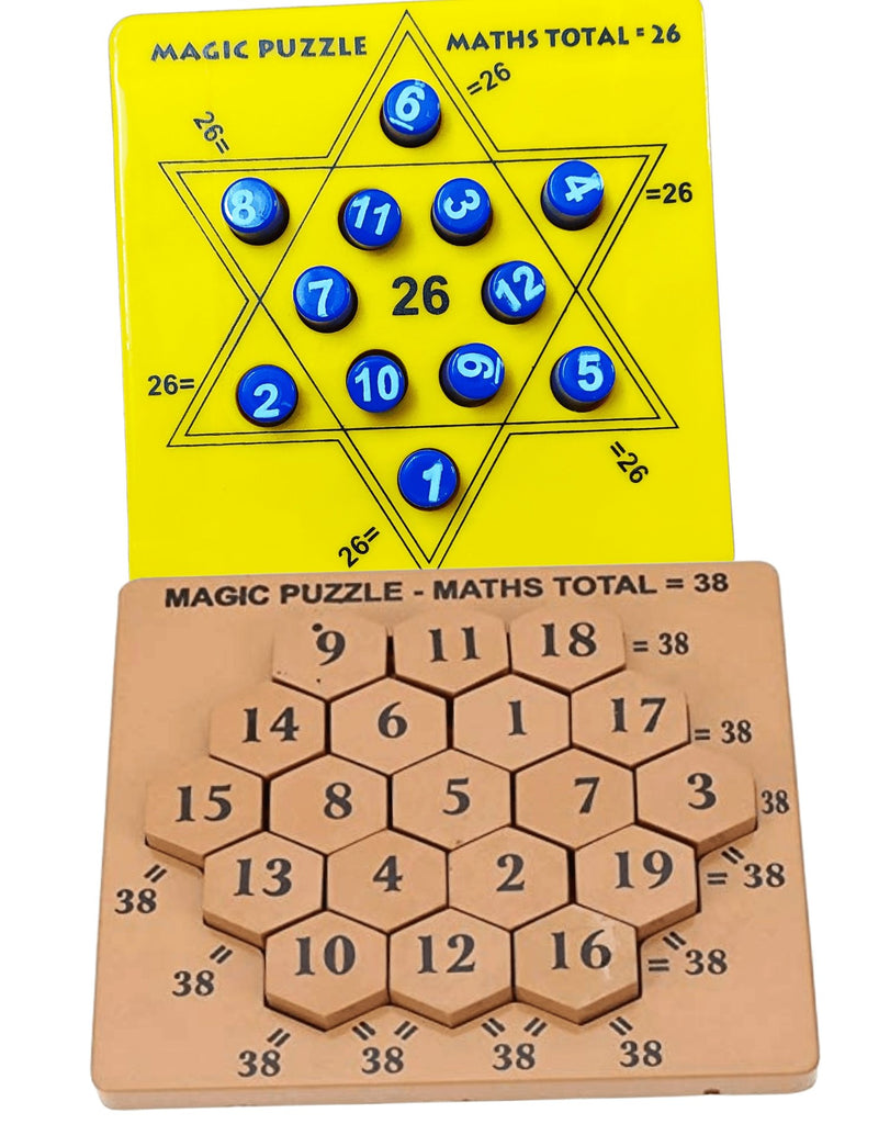 Magic maths puzzle - Pack of 2 Board Game KidosPark