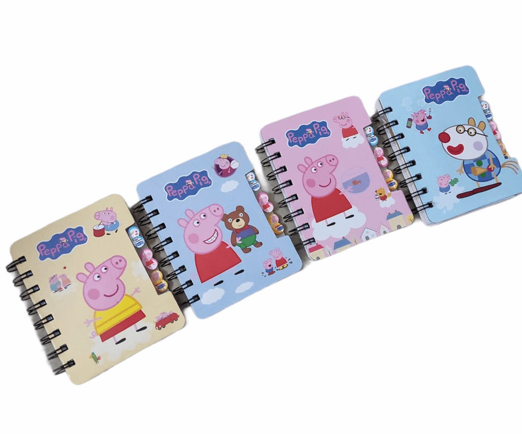 Mini Peppa Pig Diary/ Notepad ( Set of 4) Diary KidosPark