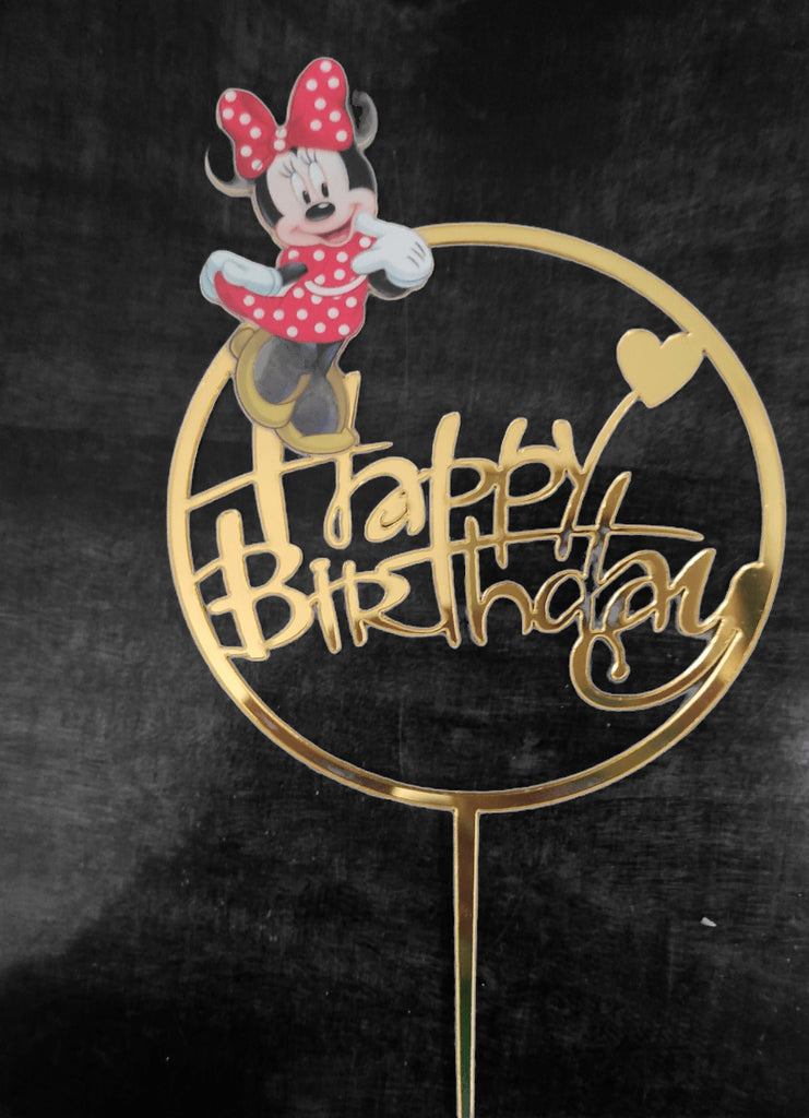 Minnie Happy Birthday Cake Topper Cake Topper KidosPark
