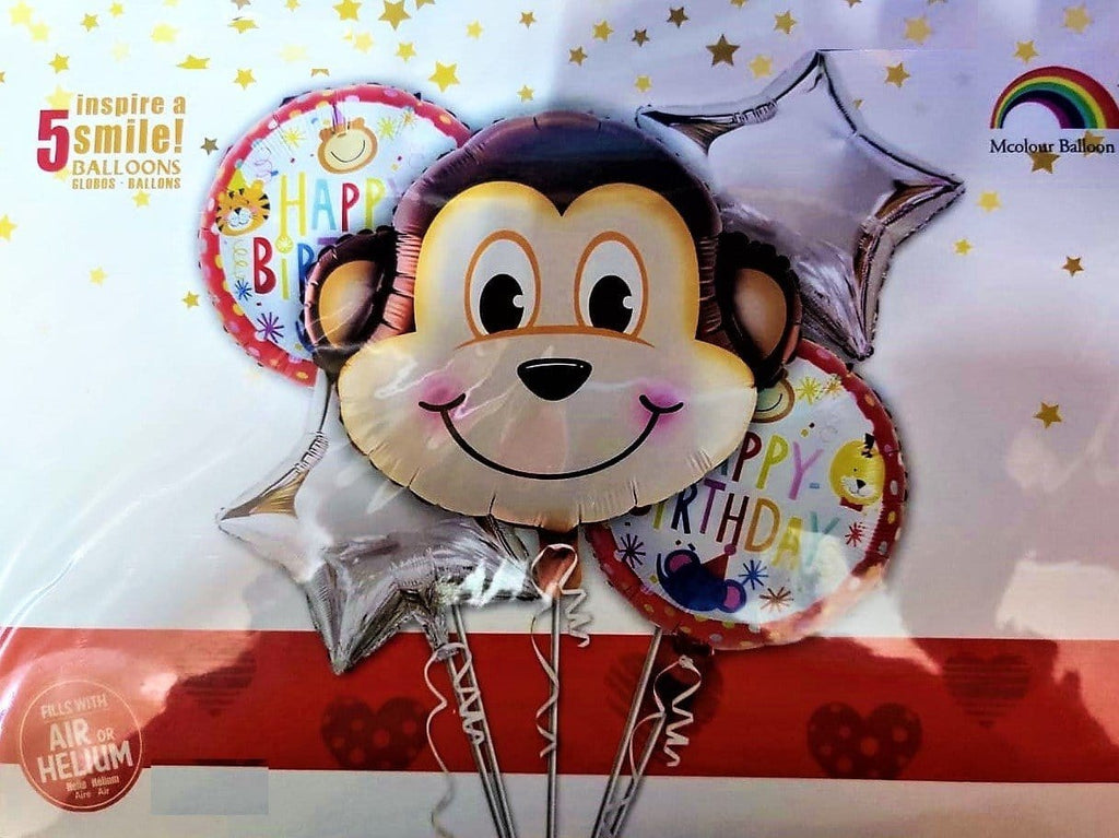Monkey / Jungle Theme based Foil Balloon for birthday party decoration Balloons KidosPark