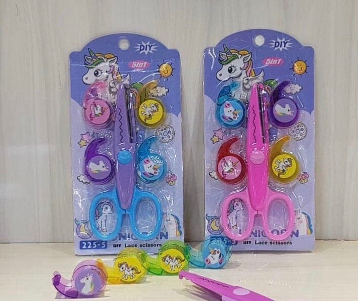 Multicoloured Scissors for kids with mini tapes Art and Crafts KidosPark