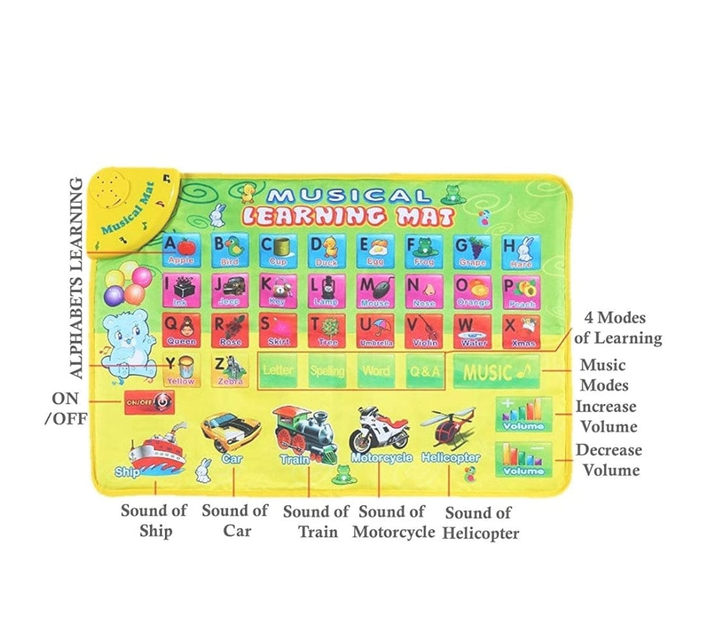 Musical learning mat for letter recognition/ Spellings/ Pronunciation/ Transport sound Educational toy KidosPark