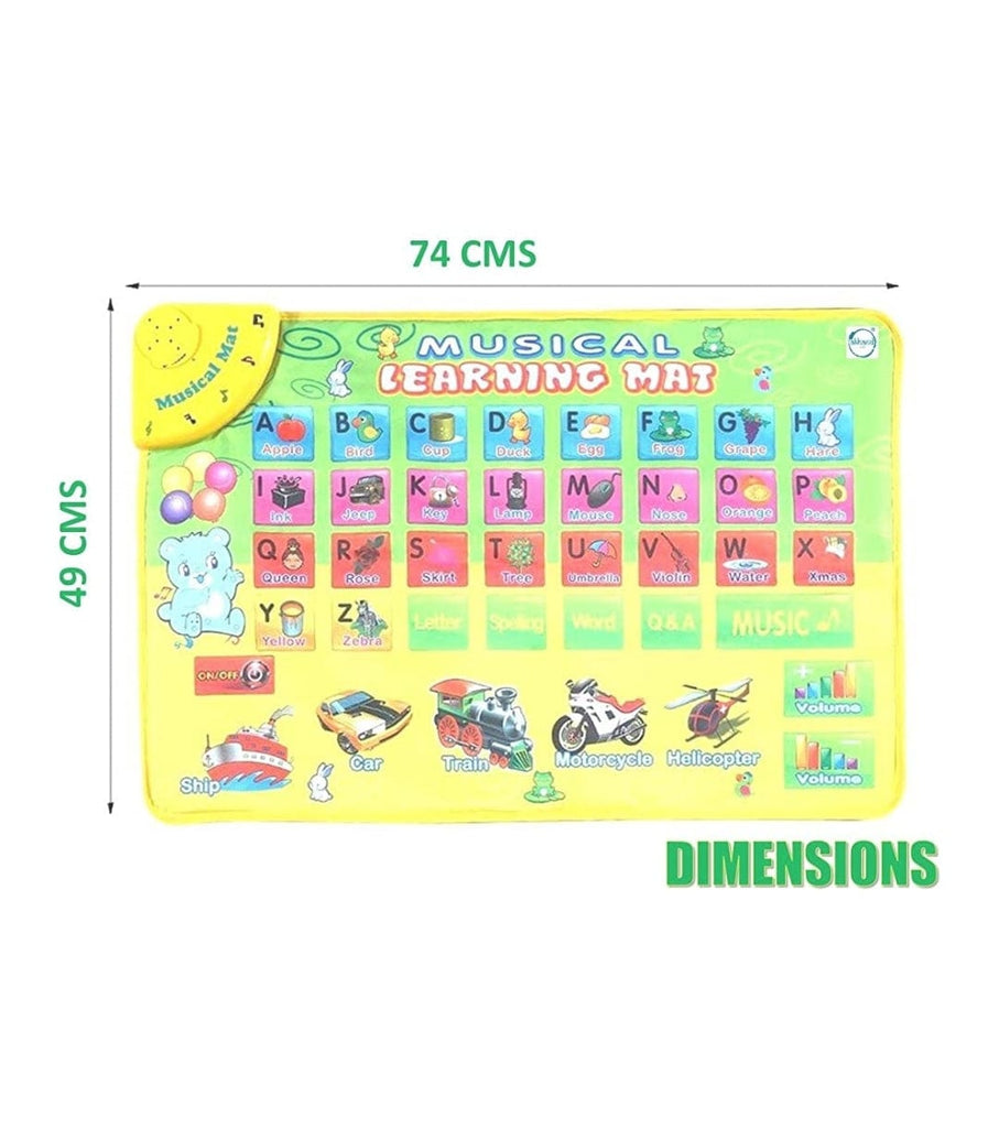 Musical learning mat for letter recognition/ Spellings/ Pronunciation/ Transport sound Educational toy KidosPark