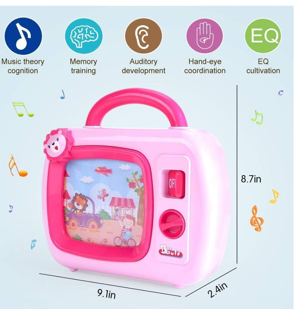 My First TV Baby Musical Television Toy Box with Safari Jungle Animals and Sleepy Lullaby play Musical Toys KidosPark
