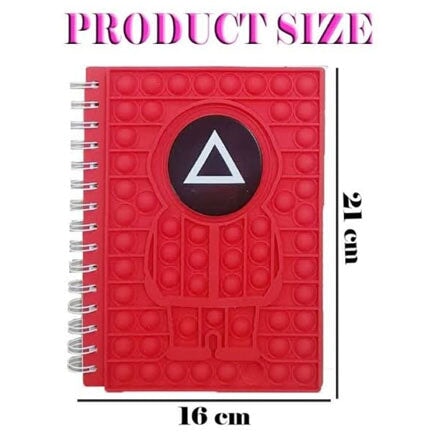 Notebook pop it red small squid game Diary KidosPark