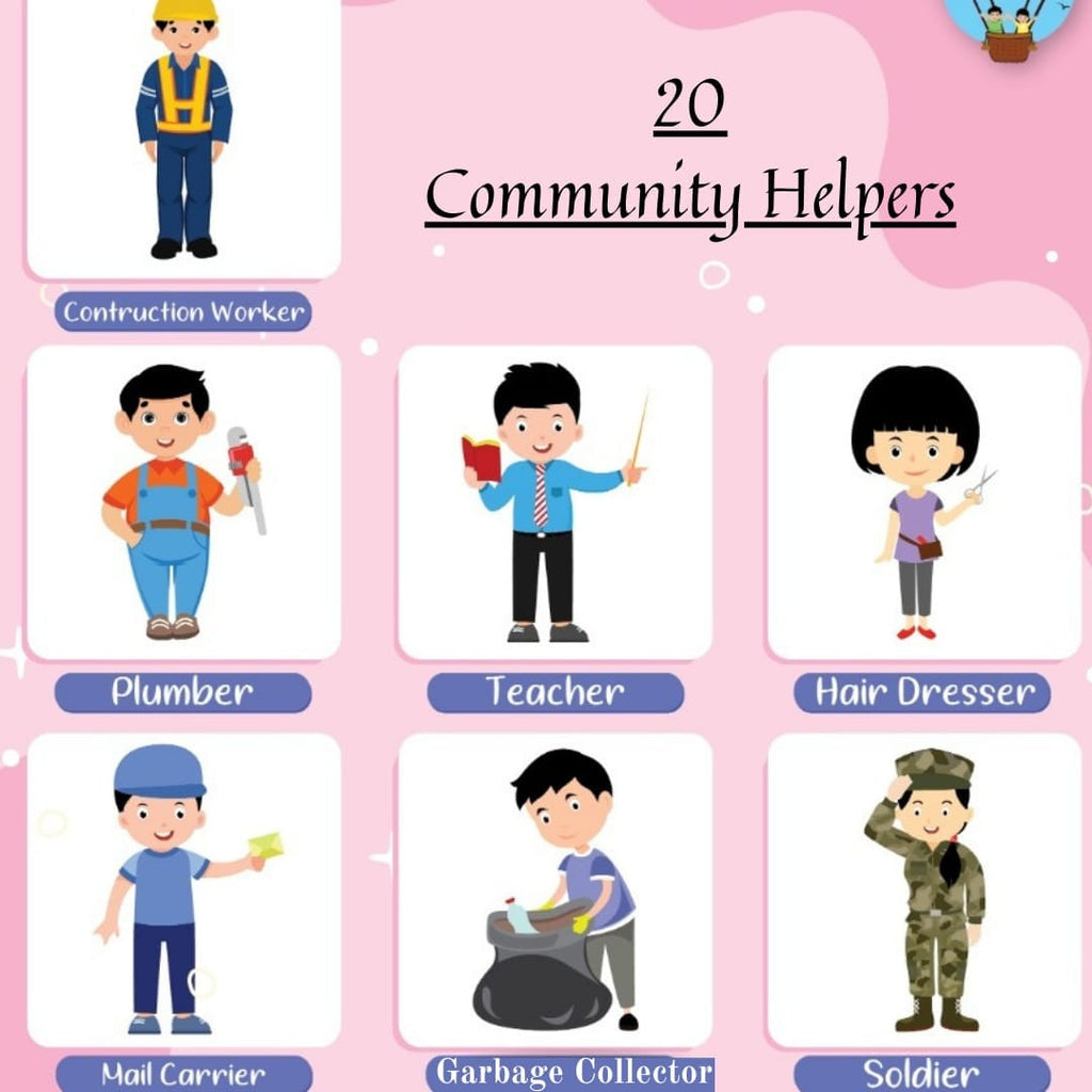 Our Community Helpers game - Learn, Engage and Grow Board Game Tiddler India